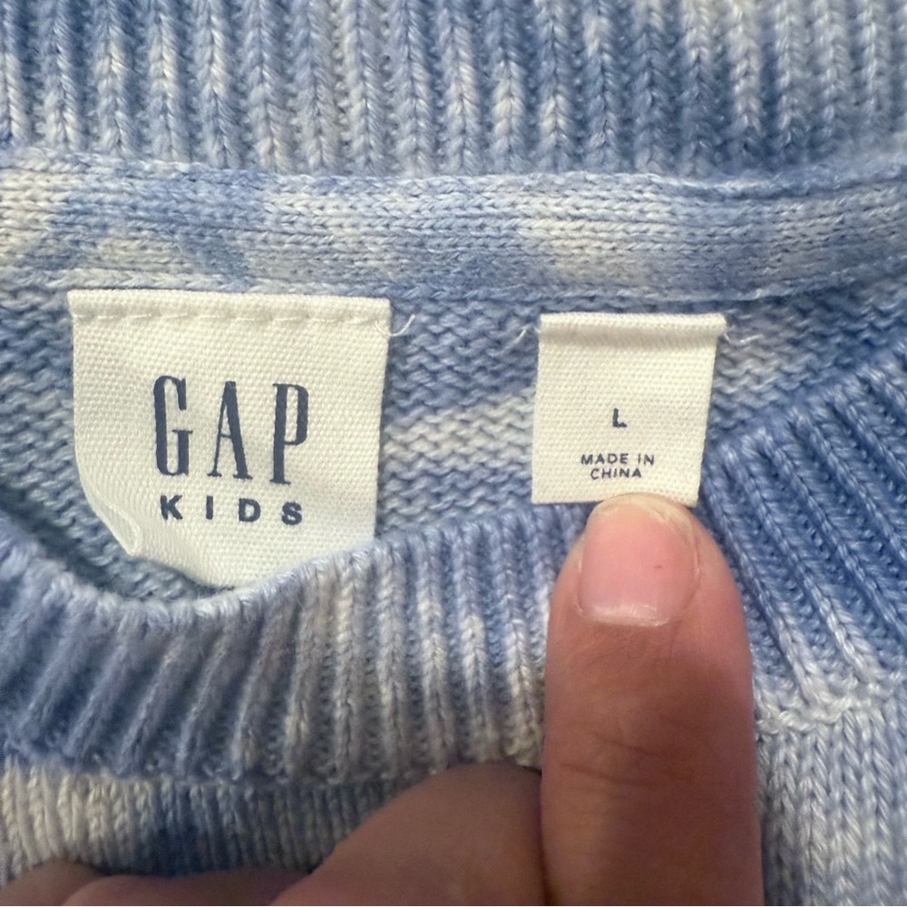LIKE NEW GAP Kids Girl Tie-Dye Knit Sweater Size L (10-11) - Picture 5 of 6